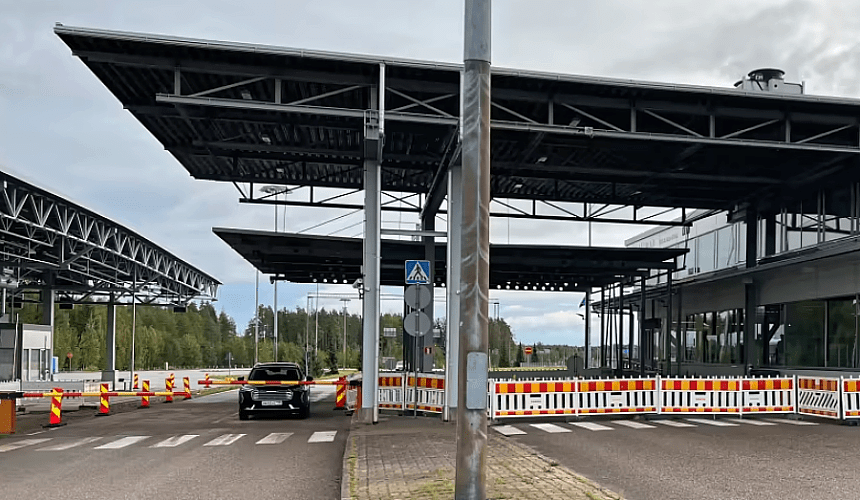 На финской границе россияне